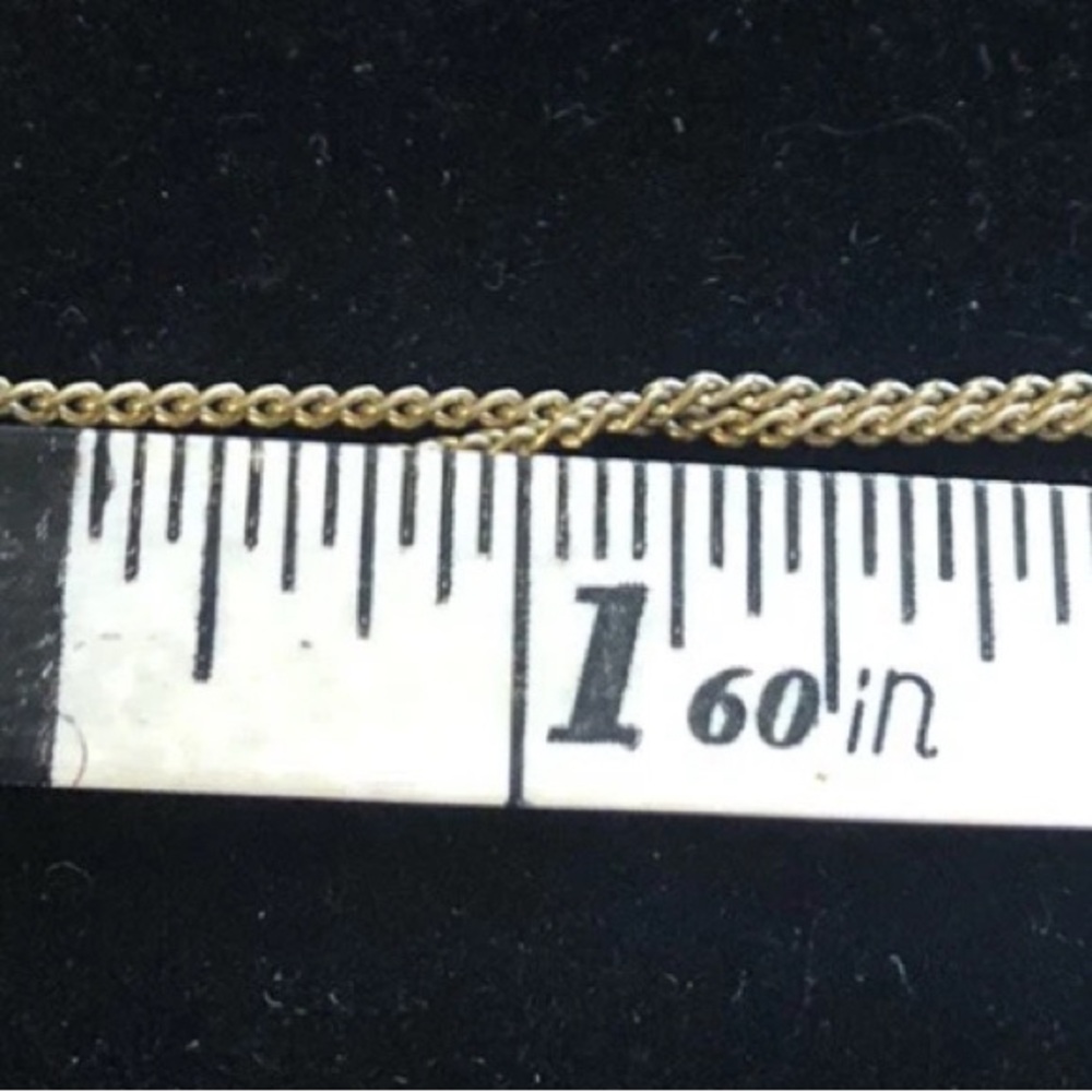 102 Avon Gold Necklace and Earring with Green Accent Set - Picture 5 of 5
